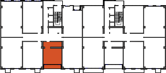 location of the building in the complex