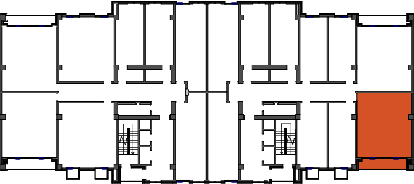 location of the building in the complex