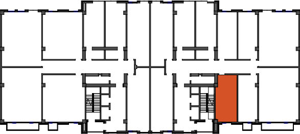location of the building in the complex