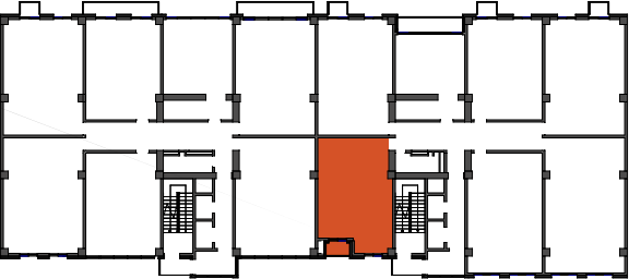 location of the building in the complex
