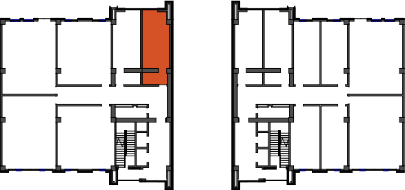 location of the building in the complex
